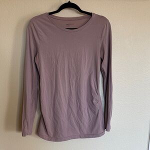 GAP Women's Mauve Long Sleeve maternity Tee